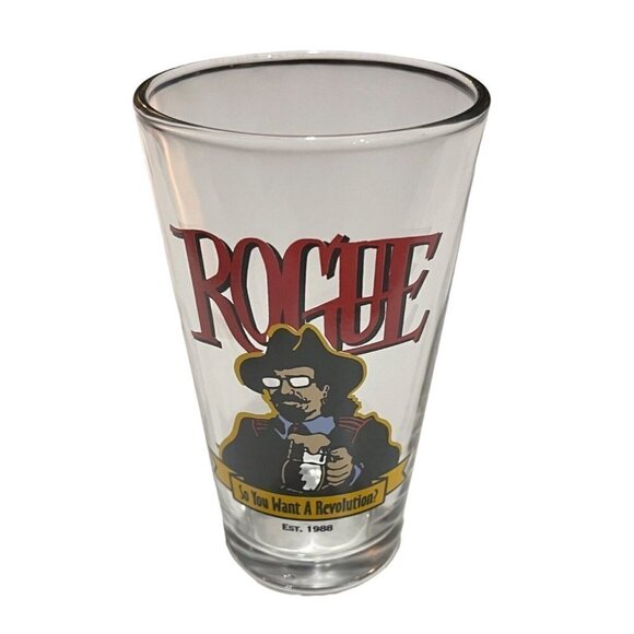 Rogue Brewing Oregon "So You Want A Revolution?" Beer Pint Glass 16 oz - Picture 1 of 6